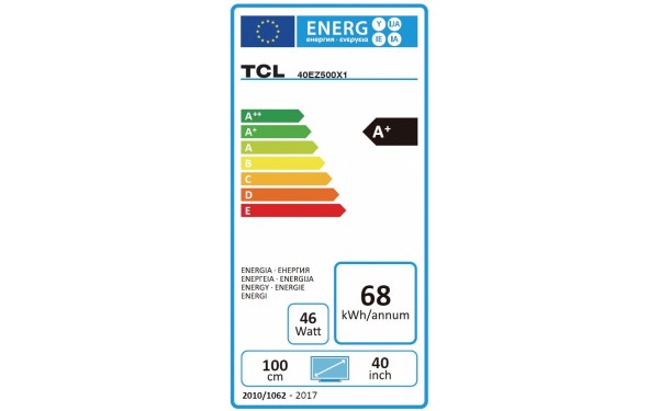 TCL 40EZ500 - &Eacute;tiquette &eacute;nergie