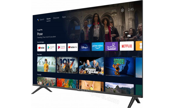 TCL 40S5400AK - Vue 3/4 droite