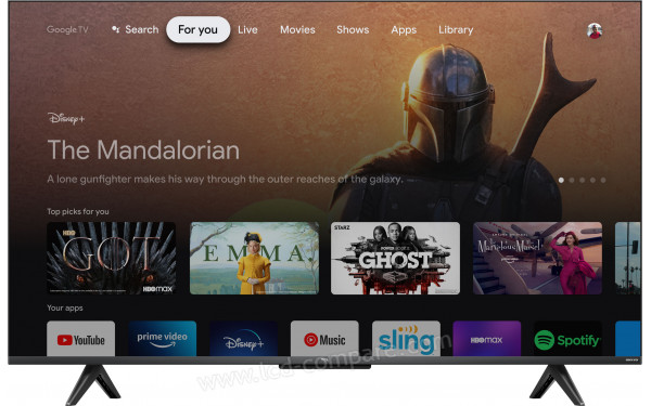 TCL 43C639 - Vue de face