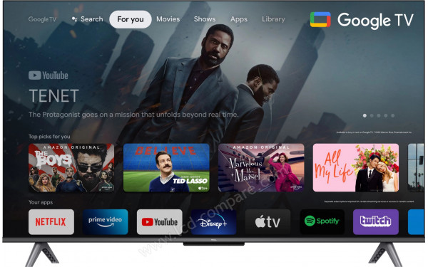 TCL 43C643 - Vue de face