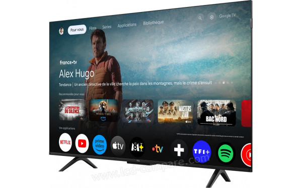 TCL 43P79K - Vue 3/4 droite