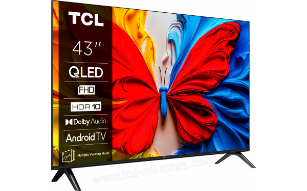 TCL 43S51K - Vue 3/4 gauche