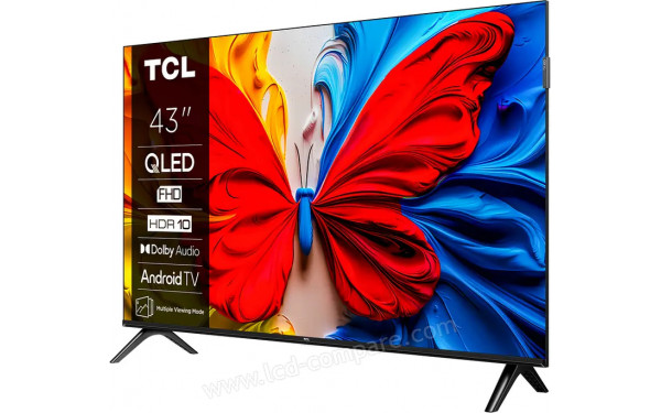 TCL 43S59K - Vue 3/4 droite