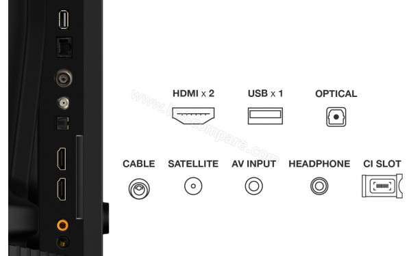 TCL 43S5K - Vue de face