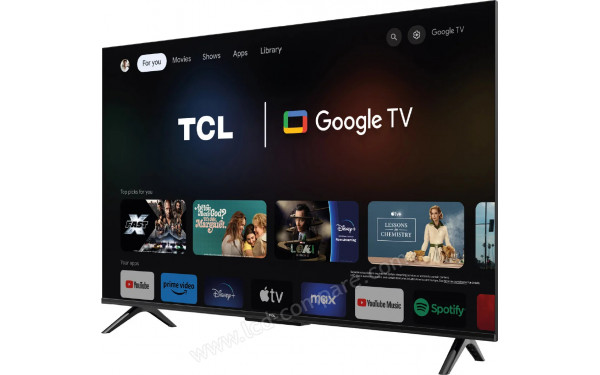 TCL 43T69C - Vue 3/4 droite