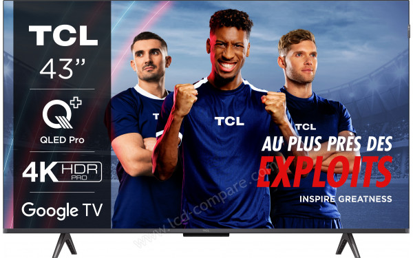 TCL 43T7B - Vue de face