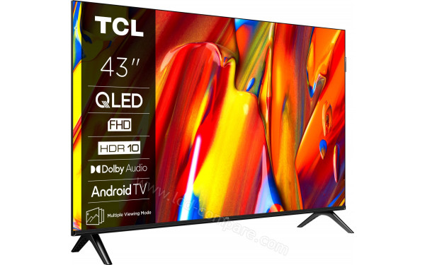 TCL 43V5C - Vue 3/4 gauche