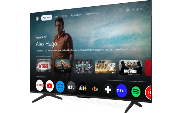 TCL 50P79K - Vue 3/4 droite