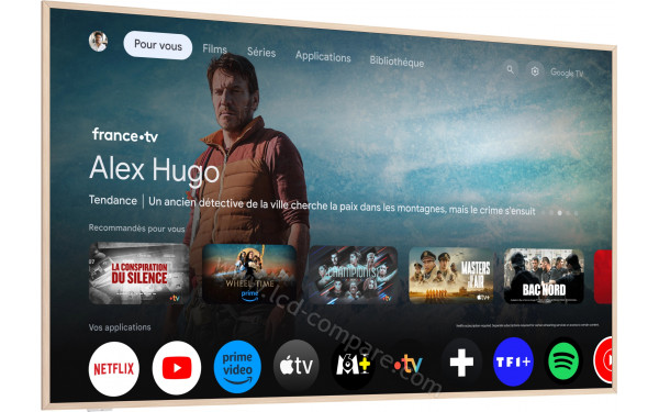 TCL NXTFrame 55A300W-UK - Vue 3/4 gauche