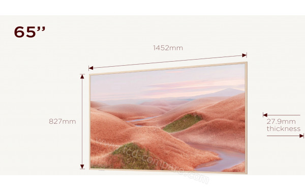 TCL NXTFrame 55A300W - Vue 3/4 droite