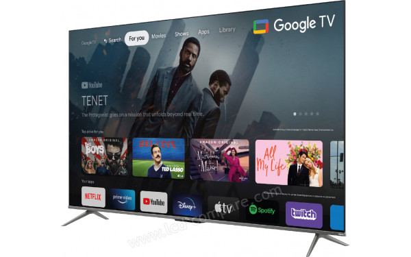TCL 55C639 - Vue 3/4 droite