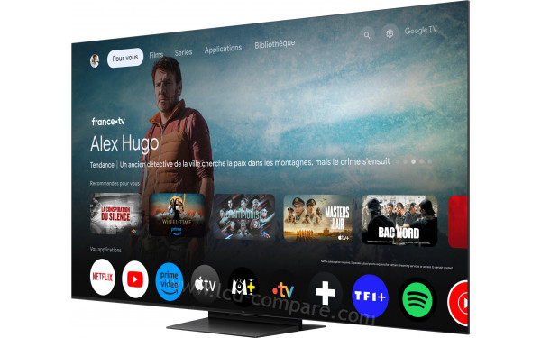 TCL 55C89K - Vue 3/4 droite