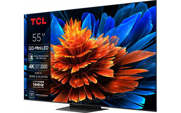 TCL 55MQLED80K - Vue 3/4 droite