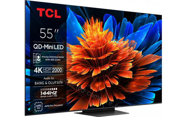 TCL 55MQLED80K - Vue 3/4 gauche