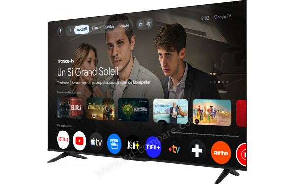 TCL 55P6L - Vue 3/4 droite