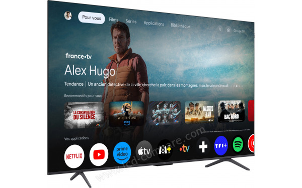 TCL 55QLED810K - Vue 3/4 gauche