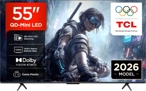 TCL 55T8D - Vue de face