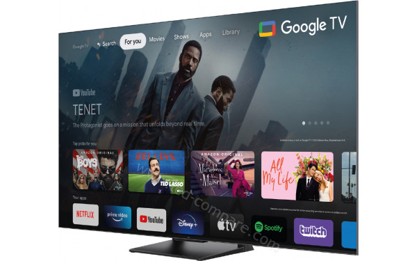 TCL 65C745 - Vue 3/4 droite