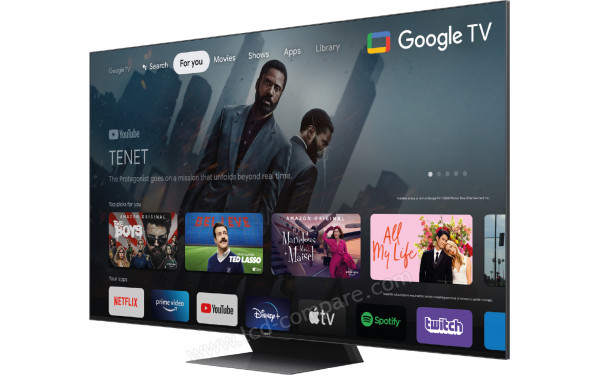 TCL 65C845 - Vue 3/4 droite