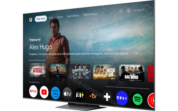 TCL 65C8K - Vue 3/4 droite