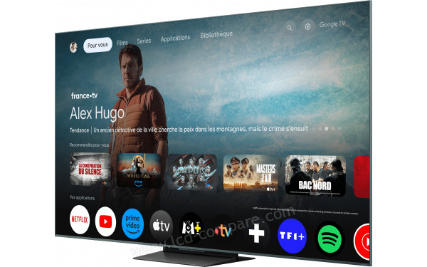 TCL 65C9K - Vue 3/4 droite