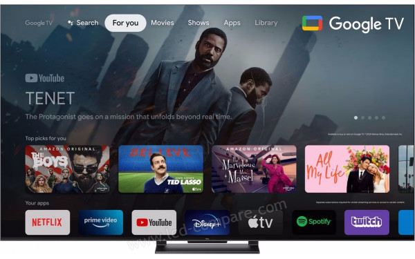 TCL 65QLED870 - Vue de face