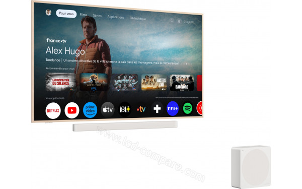 TCL NXTFrame 75A300 Pro - Vue 3/4 gauche