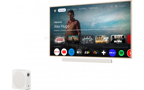 TCL NXTFrame 75A300 Pro - Vue 3/4 droite