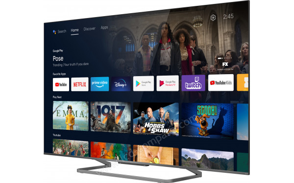 TCL 75C729 - Vue 3/4 droite