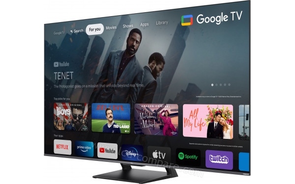 TCL 75C735 - Vue 3/4 droite