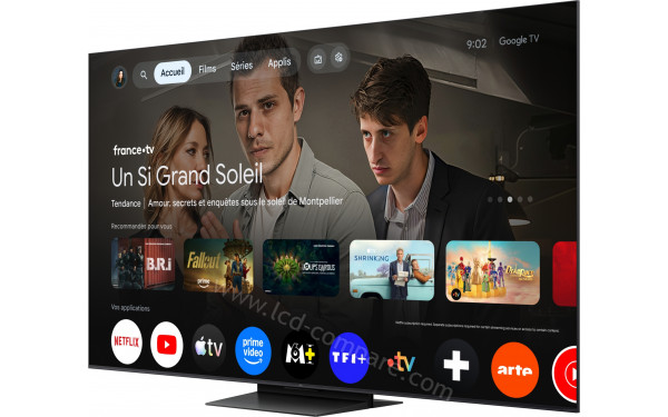 TCL 75C7L - Vue 3/4 droite