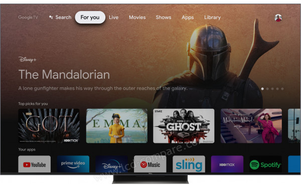 TCL 75C831 - Vue de face