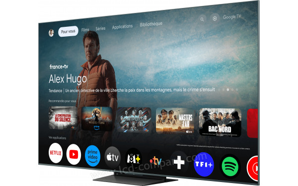 TCL 75C9K - Vue 3/4 droite