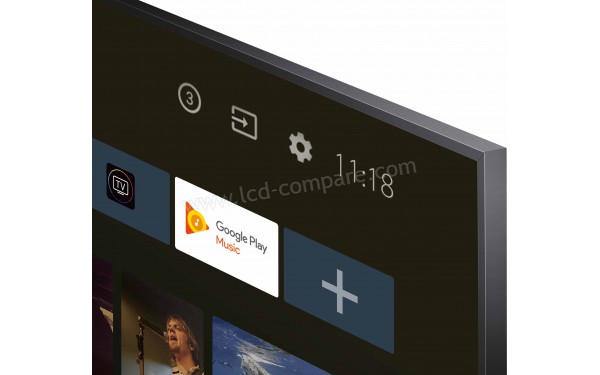 TCL 75EB600 - Zoom sur le coin sup&eacute;rieur droit