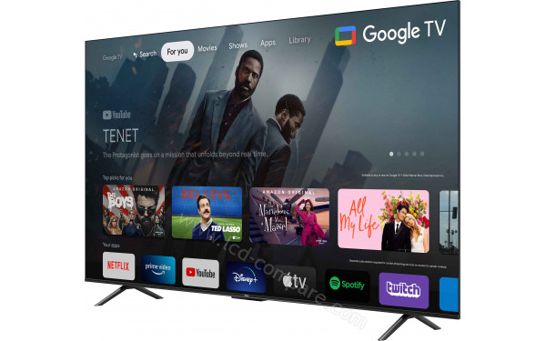 TCL 75P635 - Vue 3/4 droite