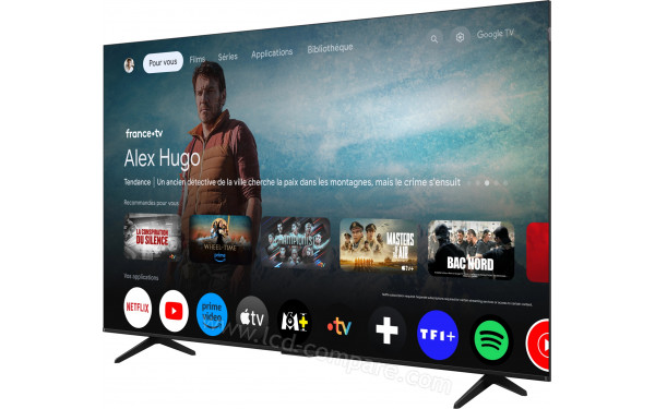 TCL 75P71K - Vue 3/4 droite