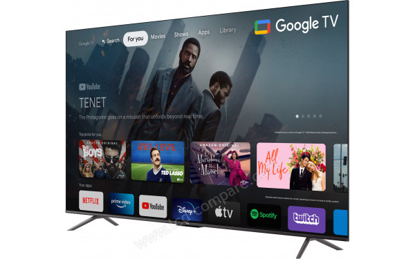 TCL 75P731 - Vue 3/4 droite