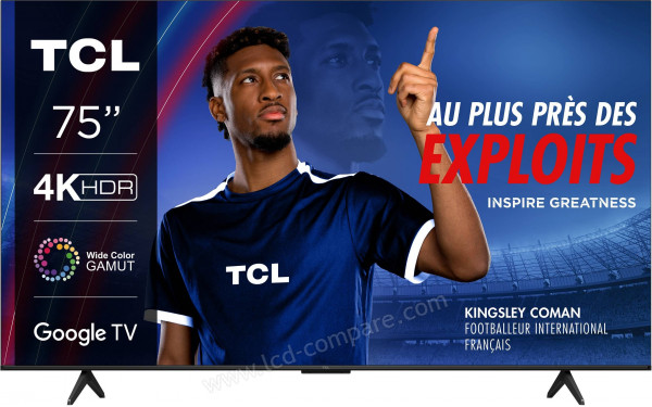 TCL 75P79B - Vue de face