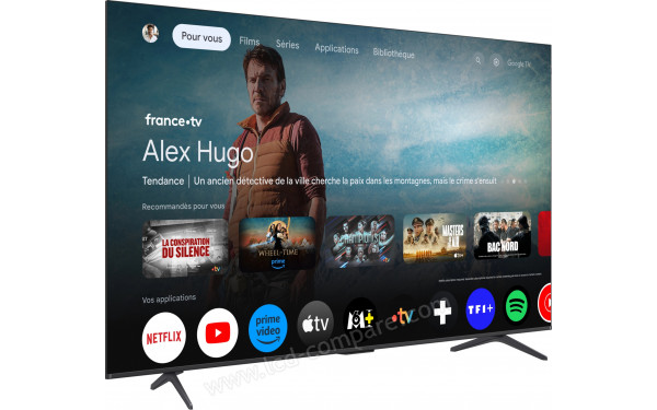 TCL 75QLED810K - Vue 3/4 gauche