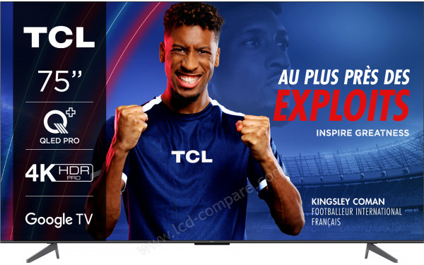 TCL 75T7B - Vue de face