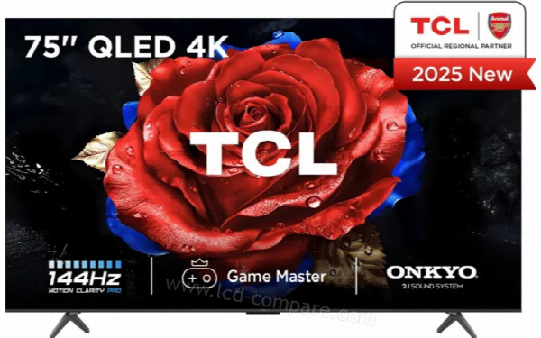 TCL 75T8C - Vue de face