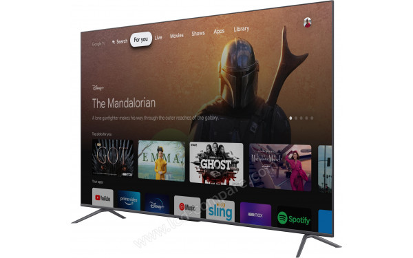 TCL 85C645 - Vue 3/4 droite