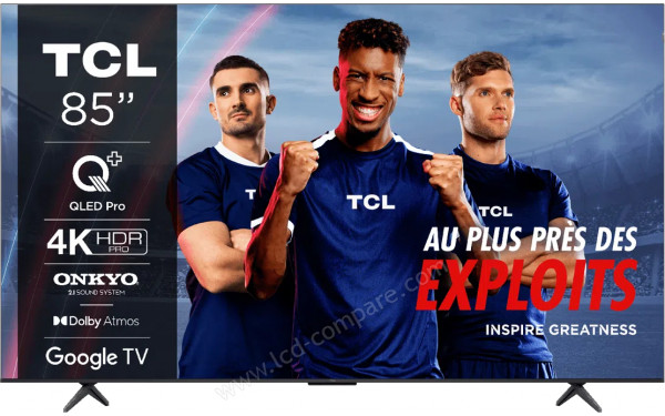 TCL 85C655 - Vue de face