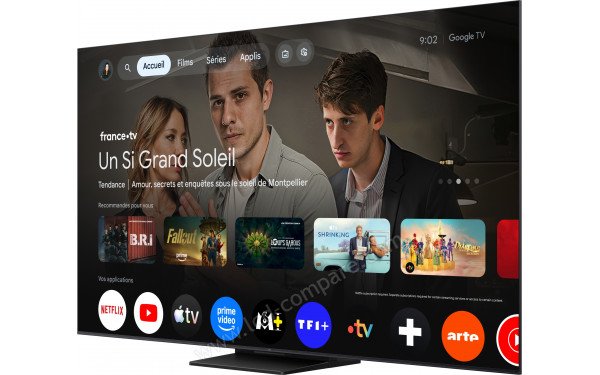 TCL 85C69K Pro - Vue 3/4 droite