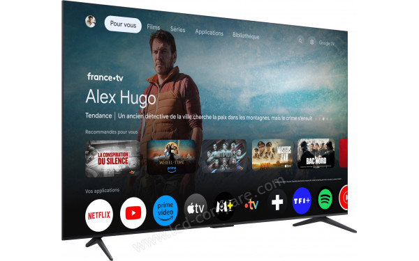 TCL 85C6K - Vue 3/4 gauche