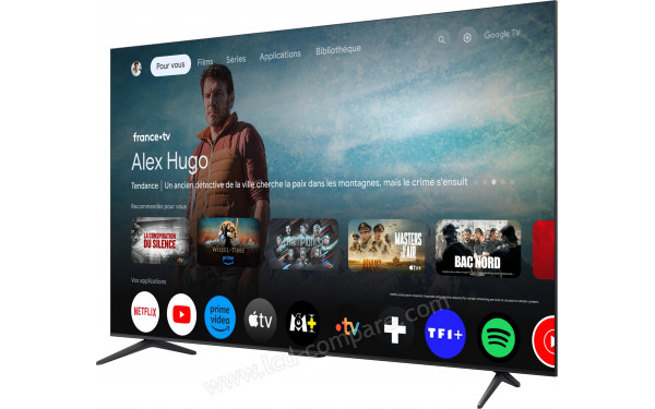 TCL 85C6K - Vue 3/4 droite