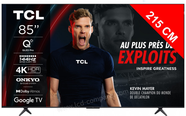 TCL 85C75B - Vue de face