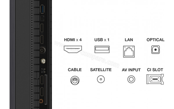 TCL 85C765 - Connectiques
