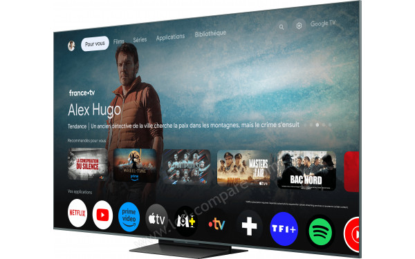 TCL 85C9K - Vue 3/4 droite