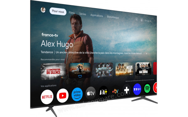 TCL 85P89K - Vue 3/4 gauche